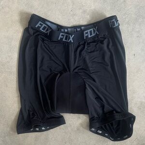 Fox tecbase liner shorts Black Performance Cycling Shorts size 36